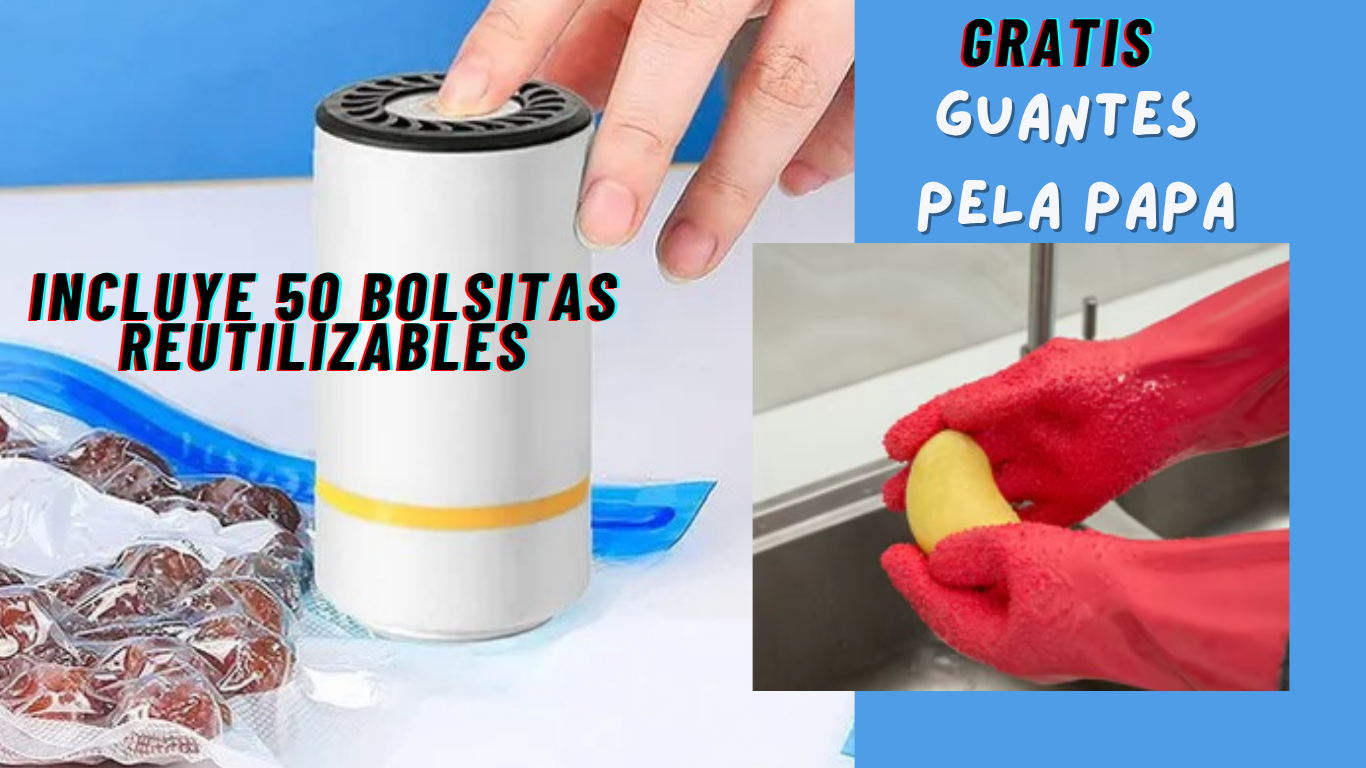 ZipFresh® Duplica la Vida de Tus Alimento$ GRATIS Guantes Pela Papa